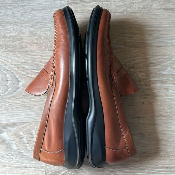 NEW Cole Haan Nike Air C08390 Tan Brown Leather Slip On Penny Loafer Shoe 10.5 main image 5